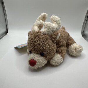 Bath & Body Works Scrubby Buddies BUCK Reindeer Plush Terrycloth Red Nose NOS
